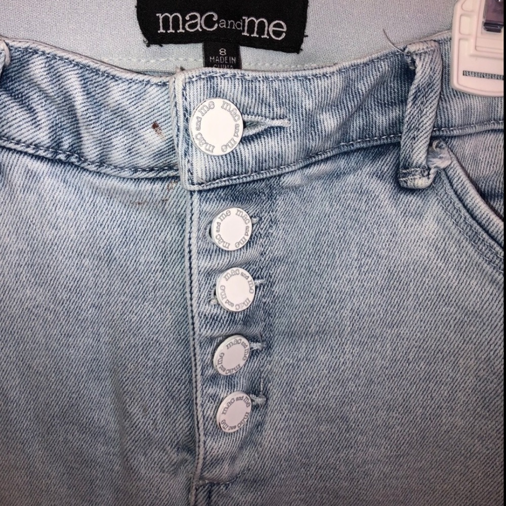 Mac and Me Lightwash Button-Up Denim